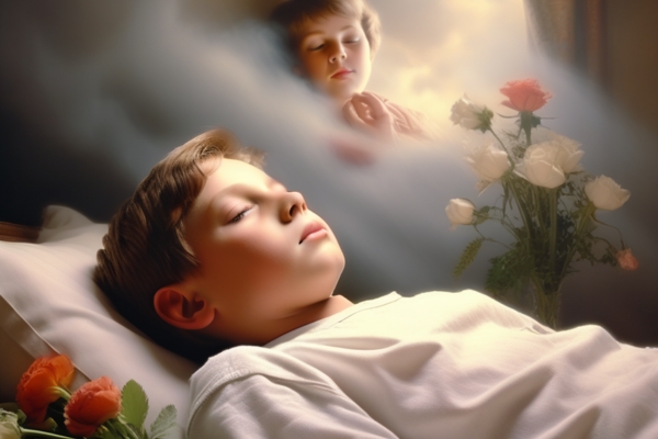 young boy Dreaming of Deceased Mother