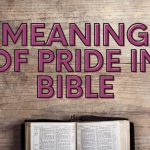 what is the meaning pride in the bible?