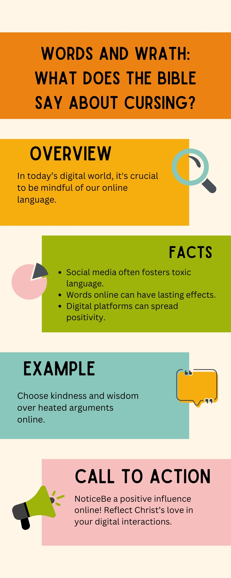 Words and Wrath: What Does the Bible Say About Cursing? Infographic