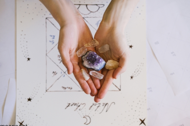 woman holding Symbolic Meanings of Crystals