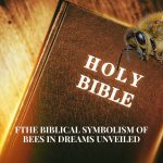 holly bible and honey bee focus